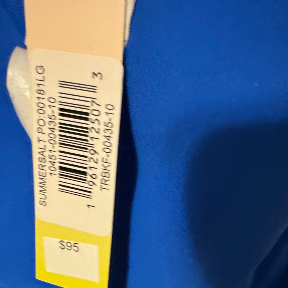 Vibrant Blue Sleeveless Bodysuit - Picture 2 of 4